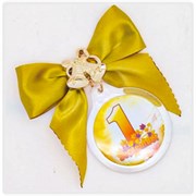 Бант + колокольчики + медальон. 112 руб.