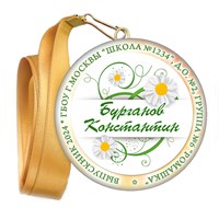 Медали закатные на ленте. "Эконом". Арт. 36 6055 6055