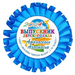 Наградная розетка именная. Арт. 39 6795 6795