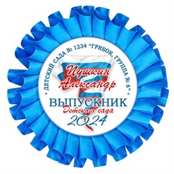 Наградная розетка именная. Арт. 42 6798 6798