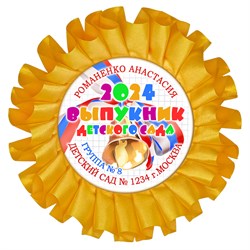Наградная розетка именная. Арт. 43 6799 6799