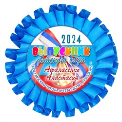 Наградная розетка именная. Арт. 48 6805 6805