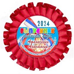 Наградная розетка именная. Арт. 49 6806 6806