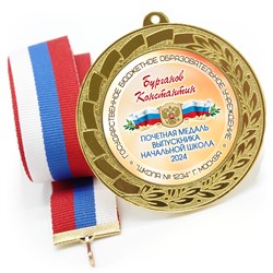 Медаль металлическая 70 мм стандарт. Арт. 7165 7165