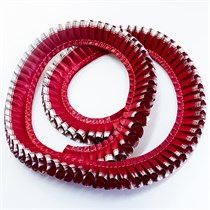 ПЛИССИРОВАННАЯ ЛЕНТА СО 2-М СЛОЕМ МЕТАЛЛ. ЦВЕТА В АССОРТИМЕНТЕ.