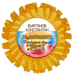 Наградная розетка именная. Арт. 7052 7052